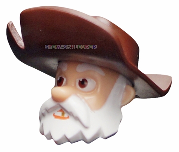 Lego Minifig Toy Story Kopf  -Stinky Pete- (bb0451)