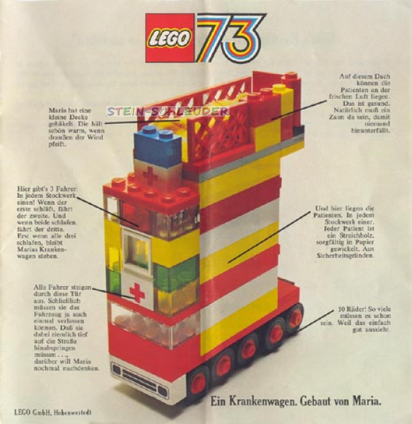 Lego Großer Katalog Katalog 1973 -D- (c73de)