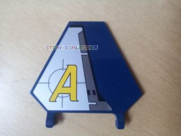 Lego Flagge 5 x 6 Hexagonal mit Agents-Sticker (x1435pb002l)