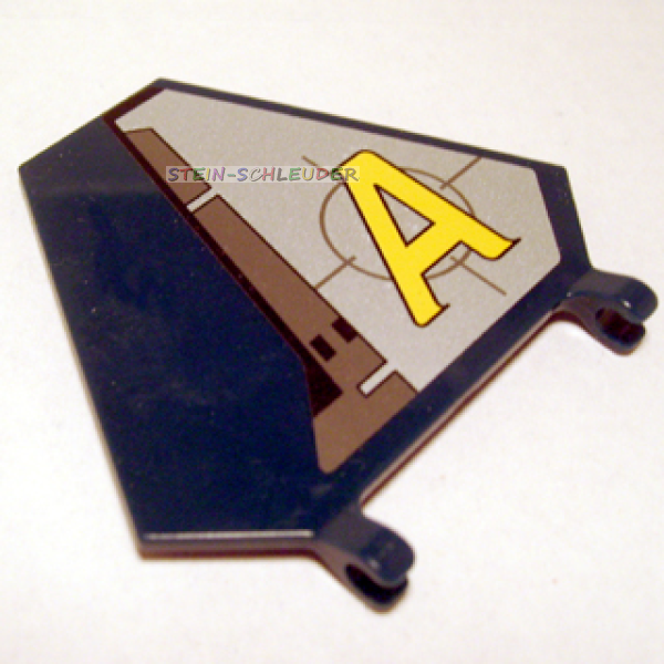 Lego Flagge 5 x 6 Hexagonal mit Agents-Sticker (x1435pb002r)