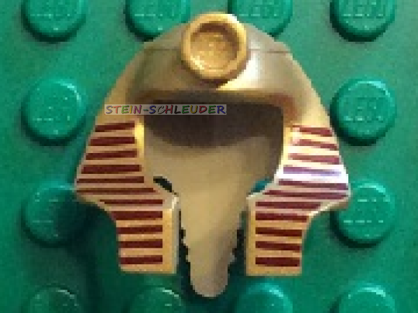 Lego Minifigur Pharaonenkopfschmuck bedruckt (x177pb03)