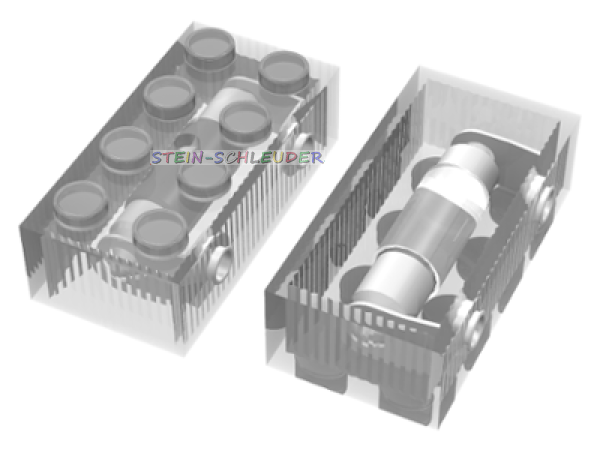 Lego Lichtstein 2 x 4 inkl. Leuchtmittel (x456c01)
