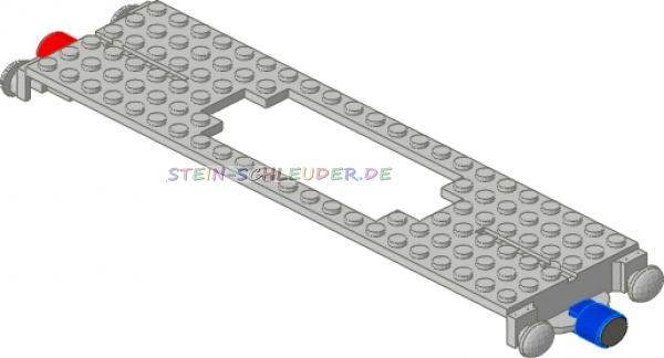 Lego Zuggrundplatte mit Magneten 6 x 22 (-x555c01-)