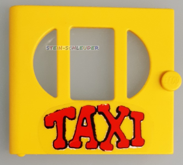 Lego Fabuland Tür  2 x 6 x 5 mit Sticker (x610ac02)