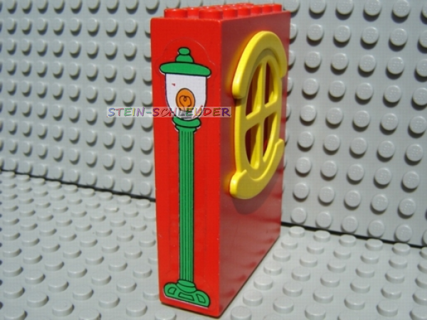 Lego Fabuland Wand mit Sticker 2 x 6 x 7 (x635c02pb02)